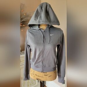 Nike Women's Gray Full-Zip Hoodie